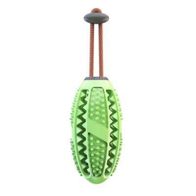 Interactive Dog Food Leakage Toy - Elastic Rubber Ball